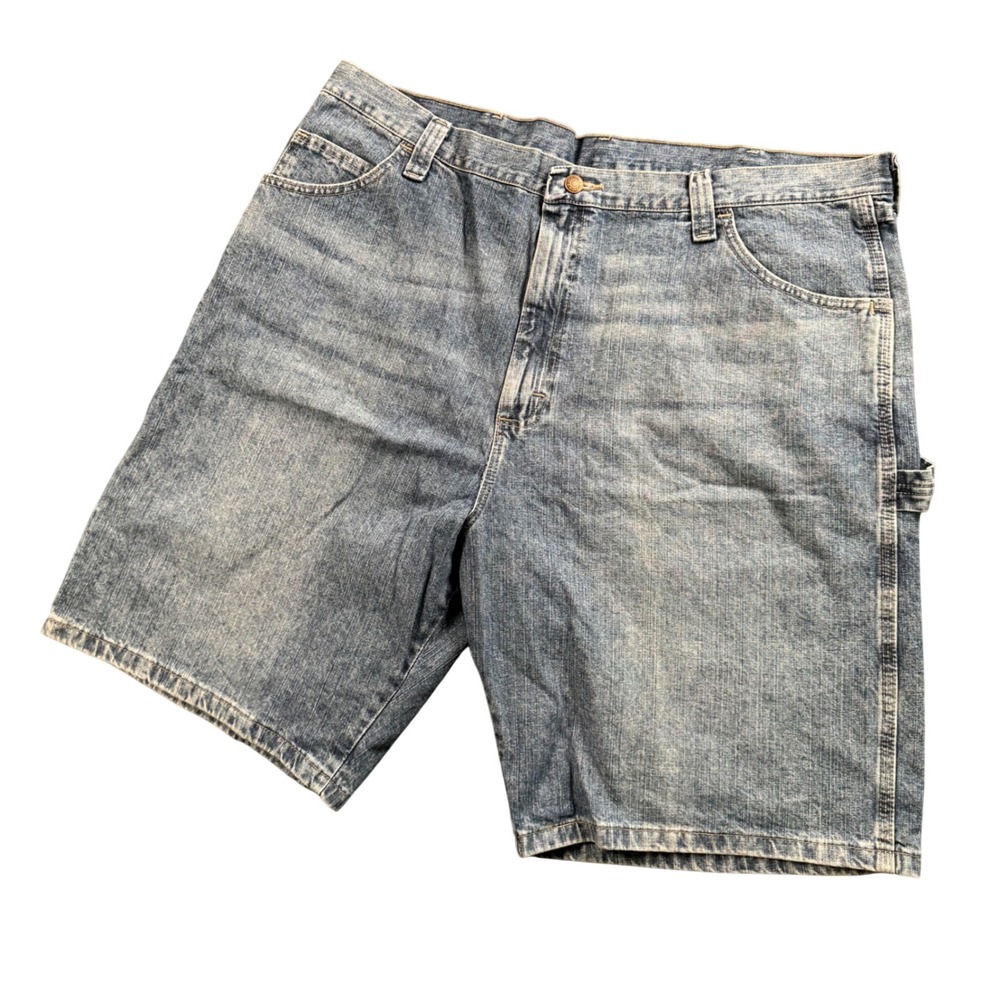 Wrangler Carpenter Denim‎ Shorts Mens 42 Blue Medium Wash Utility